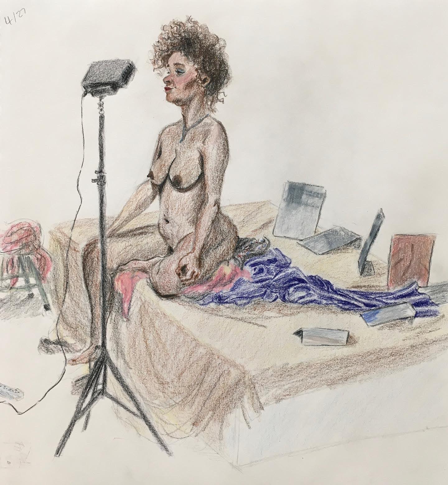 Untitled, Colored Pencil on Paper, 2022